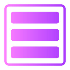 Fototapeta premium row layout Gradient icon