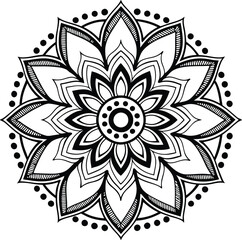 Hand-Drawn Mandala Art for Meditation and Relaxation