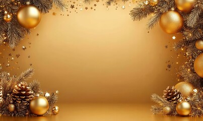 Shimmering baubles and sparkling lights create a joyful atmosphere.