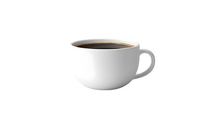 Obraz premium side view of coffee cup transparent isolated on white png