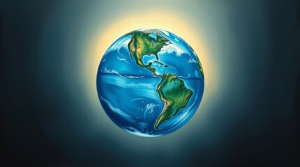 Obraz premium World Water Day Banner symbolizing globe and inside water, save water for world 