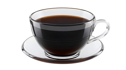 side view of coffee cup transparent isolated on white png