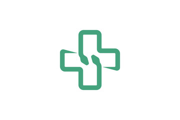 Fototapeta premium Snake Hospital Logo