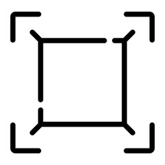 fullscreen layout Line Icon