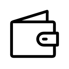 Wallet Vector Icon – Minimalist & Secure Digital Payment Symbol