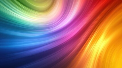 Obraz premium Vibrant Rainbow Swirl: An Abstract Masterpiece