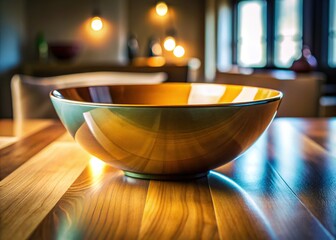 Elegant Fiberglass Bowl, Modern Home Decor, Indoor Decorative Bowl, Shallow Depth of Field