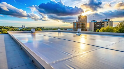 New Construction Penthouse Roof: Waterproof PVC TPO Membrane Installation