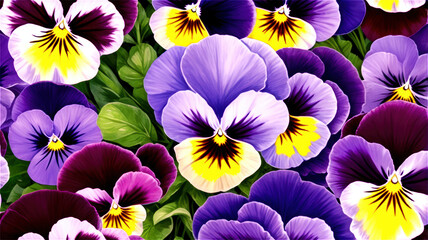 Fototapeta premium Pansy flowers