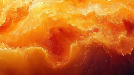 Abstract fiery background with swirls and shades of orange red and yellow colors