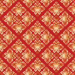 Cover, wallpaper, wrapping, fabric, clothing , Abstract Ethnicart, Seamless pattern in tribal, folk embroidery, and Mexican style, Aztec geometric art ornament print, Design for carpet 