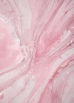 Soft pink and peral color combination in a large abstract art piece with marbled effect , gradient background, modern art
