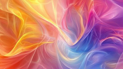 Naklejka premium Abstract Colorful Swirls: A Symphony of Hues and Shades