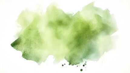 abstract green watercolor wash background - abstract art