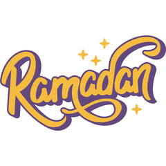 Naklejka premium Ramadan Lettering