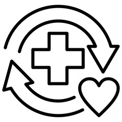 Health Outline Icon