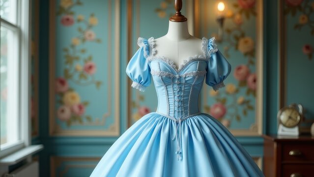 Romantic southern belle dress with off-the-shoulder designs and corset bodices.