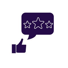 testimonial icon glyph