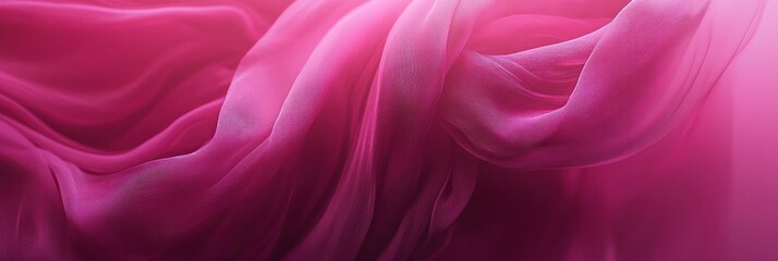 Obraz premium Abstract Drapery of Rich Magenta Silk Fabric