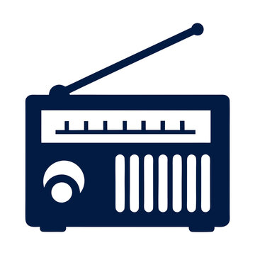 recommend clip art: Retro Radio Silhouette vector Illustration.