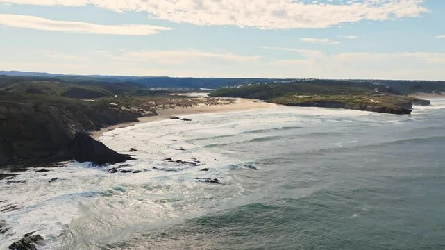Portugal's indomitable coastline comes alive in this aerial footage.