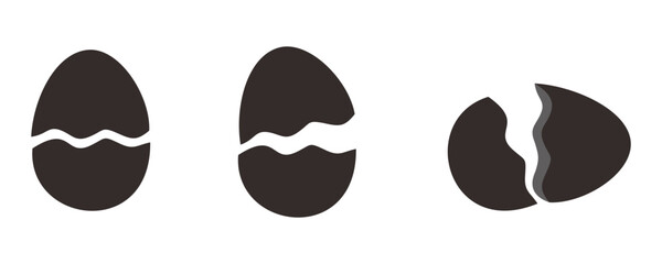 broken egg vector