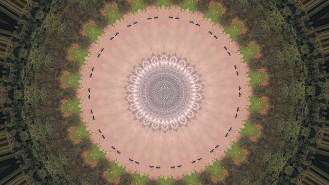 Malachi wadi Beach drone kaleidoscope