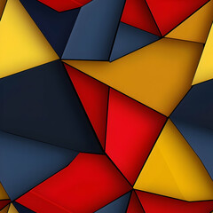Fototapeta premium A vibrant abstract composition of colorful geometric shapes.