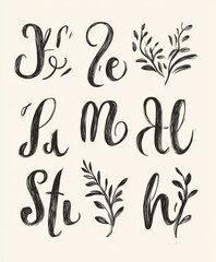 Unique handwritten font set with quirky flourishes and organic strokes, perfect for giving a personal and artistic touch to your branding, invitations, and designs