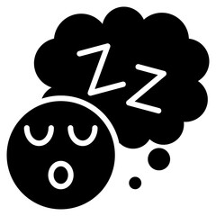 Sleep Glyph Icon