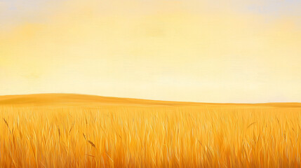 Obraz premium Endless Wheat Field: A Golden Expanse of Tranquility