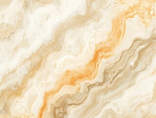 Naklejka premium Swirling Marble Texture in Cream and Gold tones for elegant and versatile backgrounds