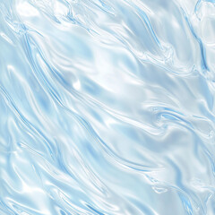 Obraz premium Light blue glossy gel texture with fluid swirls, suitable for cleanser, shampoo, or shower gel swatches.