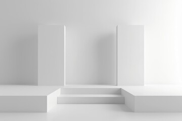 Obraz premium Abstract conceptual white background wallpaper