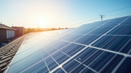 Solar Panel at Sunlight.