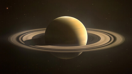 A mesmerizing image of Saturn in space, highlighting its iconic rings and vibrant colors. Ideal for educational or creative projects