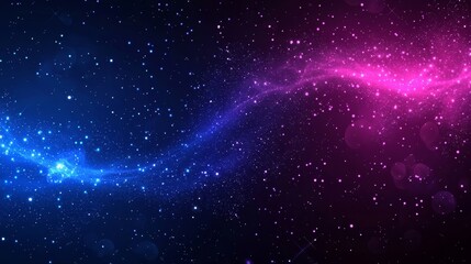 Obraz premium A visually captivating background that combines technology and particle effects. 