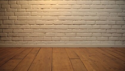Fototapeta premium brick wall and floor