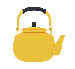 シンプルなやかん／フラットベクターイラスト