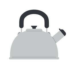 シンプルなやかん／フラットベクターイラスト