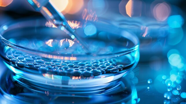 Microscopic view of sperm cells in a petri dish, symbolizing fertility research and scientific study of reproductive health.