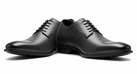 Elegant Black Leather Oxfords Men s Formal Shoes Classic Style Footwear