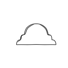 doodle sketch of the mosque dome