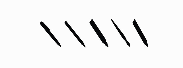 Print  pen vector icon . isolated  white background