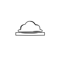 doodle sketch of the mosque dome