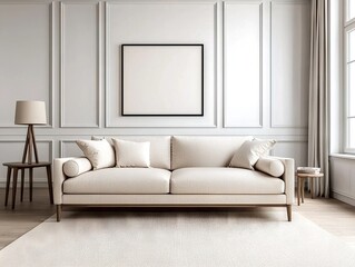 Modern home interior design embracing lifestyle trends in a minimalist living room environment