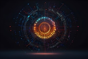 Obraz premium Stage Disc Generative AI