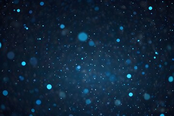 Obraz premium defocused particles background blue video Generative AI