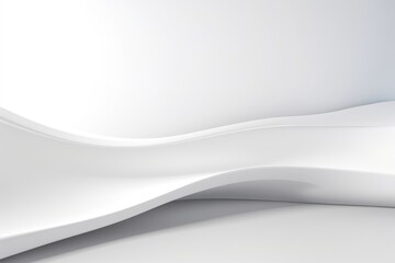 Fototapeta premium White minimalist paper fold Abstract Background