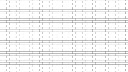 white brick wall, masonry pattern of painted stone and concrete, Subway tile seamless pattern. Realistic white masonry for metro, 